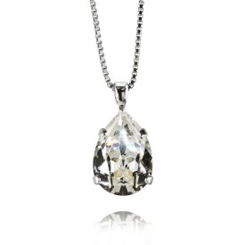 Caroline Svedbom - Halsband Mini Drop Rhodium Crystal