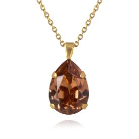 Caroline Svedbom - Halsband Mini Drop Guld Light Smoked Topaz Guld