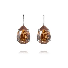 Caroline Svedbom - Örhängen Claps Mini Drop Rhodium Light Smoked Topaz