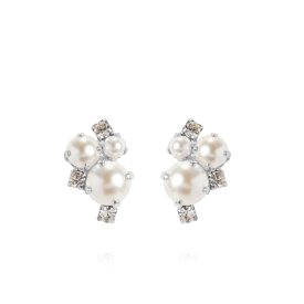 Caroline Svedbom - Örhängen Molly Rhodium Pearl Crystal