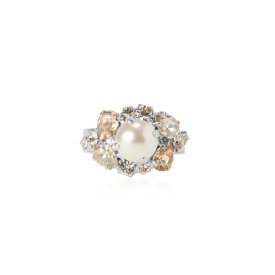 Caroline Svedbom - Ring Molly Rhodium Pearl Combo