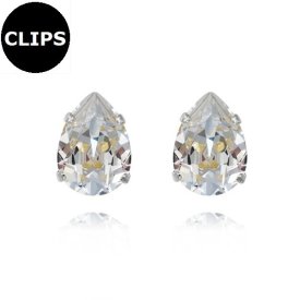 Caroline Svedbom - Örhängen CLIPS Mini Drop Stud Rhodium Crystal