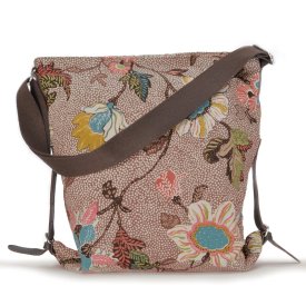 Ceannis - Väska Shoulder Bag Flower Linen Persimmon