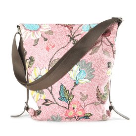 Ceannis - Väska Shoulder Bag Flower Linen Pink