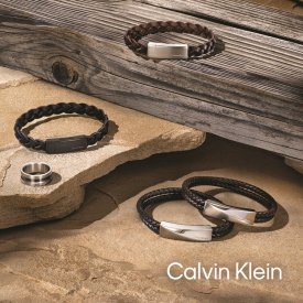Calvin Klein - Armband Double Wrap Brun