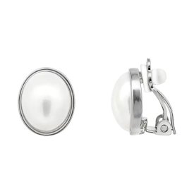 Clipsörhängen - Pärla Oval Silver