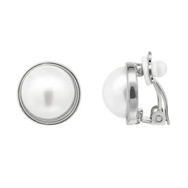 Clipsörhängen - Pärla Rund Silver