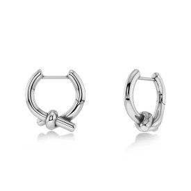 Edblad - Örhängen Novel Knot Hoops S Stål