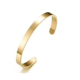 Eron - Armband Plain Guld 0,6