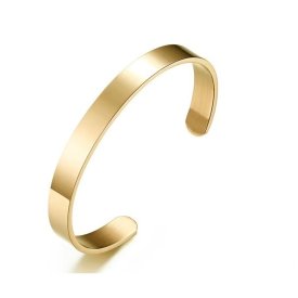 Eron - Armband Plain Guld 0,8