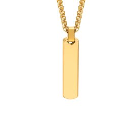 Eron - Halsband Tag Rectangular Guld