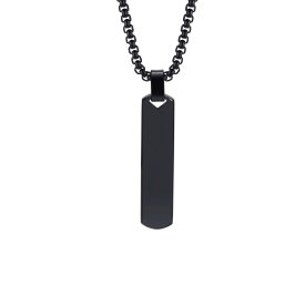 Eron - Halsband Tag Rectangular Svart