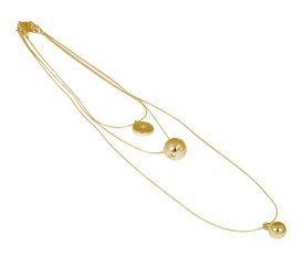 Ioaku - Halsband Globe Multi Guld