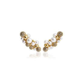 Ioaku - Örhängen Berry Pearl Petite Multi Stud Guld Vit