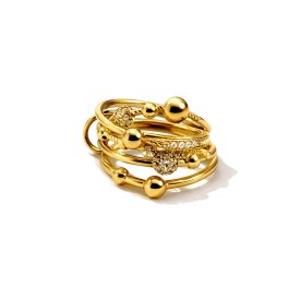 Ioaku - Ring Berry Studio Sparkel Guld 