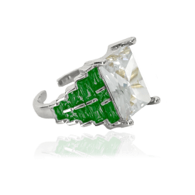 Ioaku - Ring Royal Silver Grön