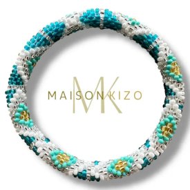 Maison Kizo - Armband Nepal Pattern Lagon Étoilé