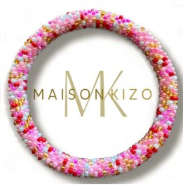 Maison Kizo - Armband Nepal Pattern Rose Carnival