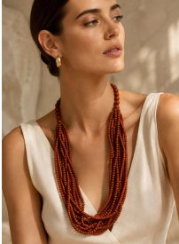 Miss Minna - Halsband Arezzo Brun