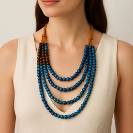 Miss Minna - Halsband Santorini Blå