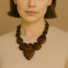 Miss Minna - Halsband Toscana Brun