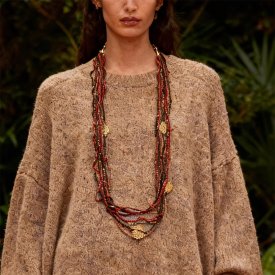 Miss Minna - Halsband Umbria Brun Mix