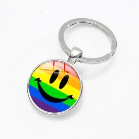Pride - Nyckelring Glad