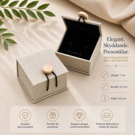 Smyckesask Linne Plain