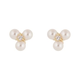 Snö of Sweden Örhängen Eira Tripple Guld