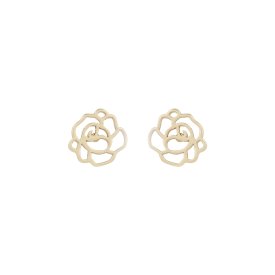 Snö of Sweden Örhängen Flora Rose Studs Guld