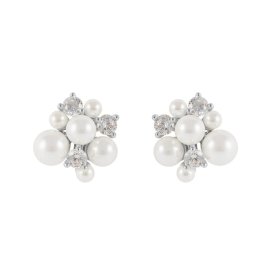 Snö of Sweden Örhängen Mayfair Irregular Silver