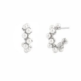Snö of Sweden Örhängen Mayfair Pearl Silver