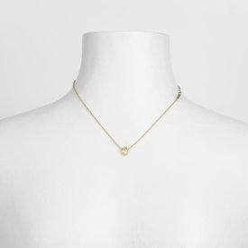 Björg Jewellery - Halsband Anatomiskt Hjärta Smal Guld