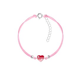 The Botilda - Armband Nylon Hjärta