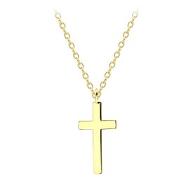 The Botilda - Halsband Plain Kors Guld