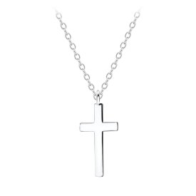 The Botilda - Halsband Plain Kors Silver