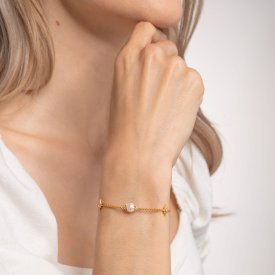 Thomas Sabo - Armband Pärla Stjärna Guld