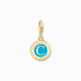 Thomas Sabo - Berlock Charmista Coin Guld Turkose