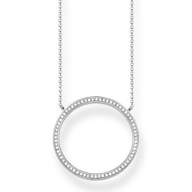 Thomas Sabo - Halsband Cirkel Medium CZ Silver