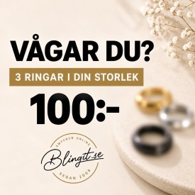 3 Ringar för 100 kronor