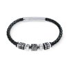Coeur De Lion - Armband Unisex Leather Spikes Svart