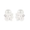 Snö of Sweden Örhängen Snö Icon Pearl Silver