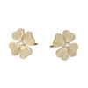 Snö of Sweden Örhängen Rule Clover Studs Guld
