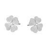 Snö of Sweden Örhängen Rule Clover Studs Silver