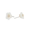 Snö of Sweden Örhängen Florette Vit Studs