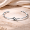 Anna K Jewelry - Armband Endless Knot Bangle Stål