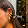 Anna K Jewelry - Örhänge Cuff Texture Guld