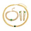 Anna K Jewelry - Örhängen Holiday Chain Grön