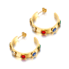 Anna K Jewelry - Örhängen Sparkling Round Guld Mix