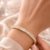 Anna K Jewelry - Armband Baguette Guld